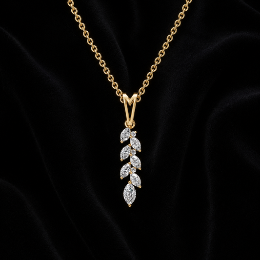 TERRA Flora Drop Diamond Pendant