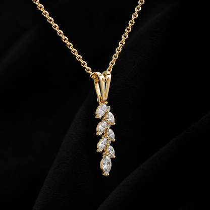 TERRA Flora Drop Diamond Pendant