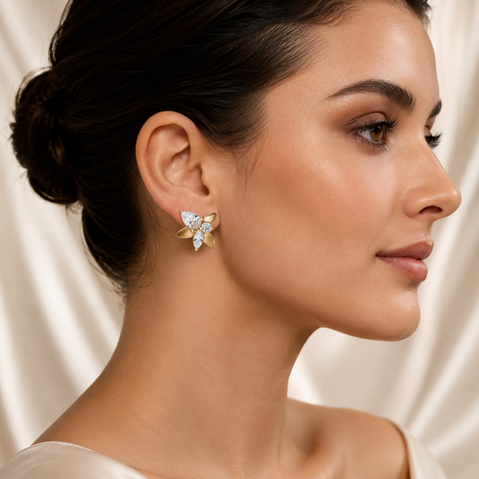 TERRA Golden Petal Earrings