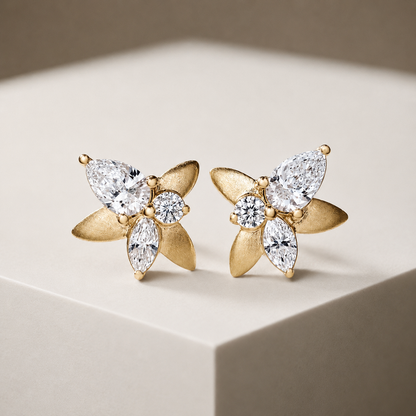 TERRA Golden Petal Earrings