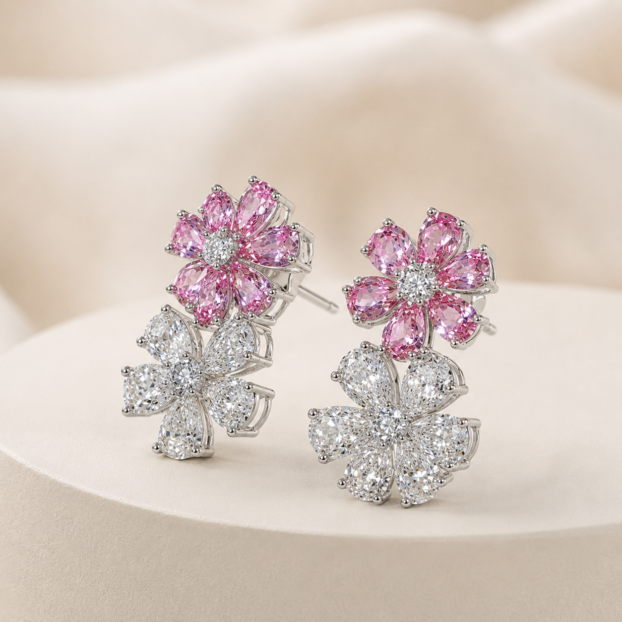 TERRA Rosé Bloom Earrings