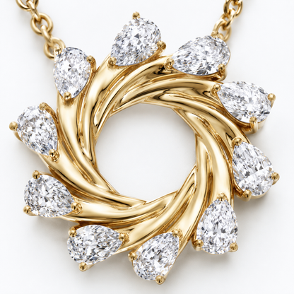 TERRA Solara Wreath Diamond Pendant