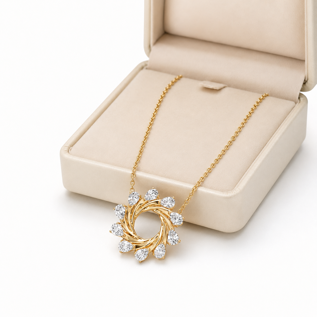 TERRA Solara Wreath Diamond Pendant