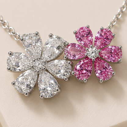 TERRA White & Rosé Bloom Pendant