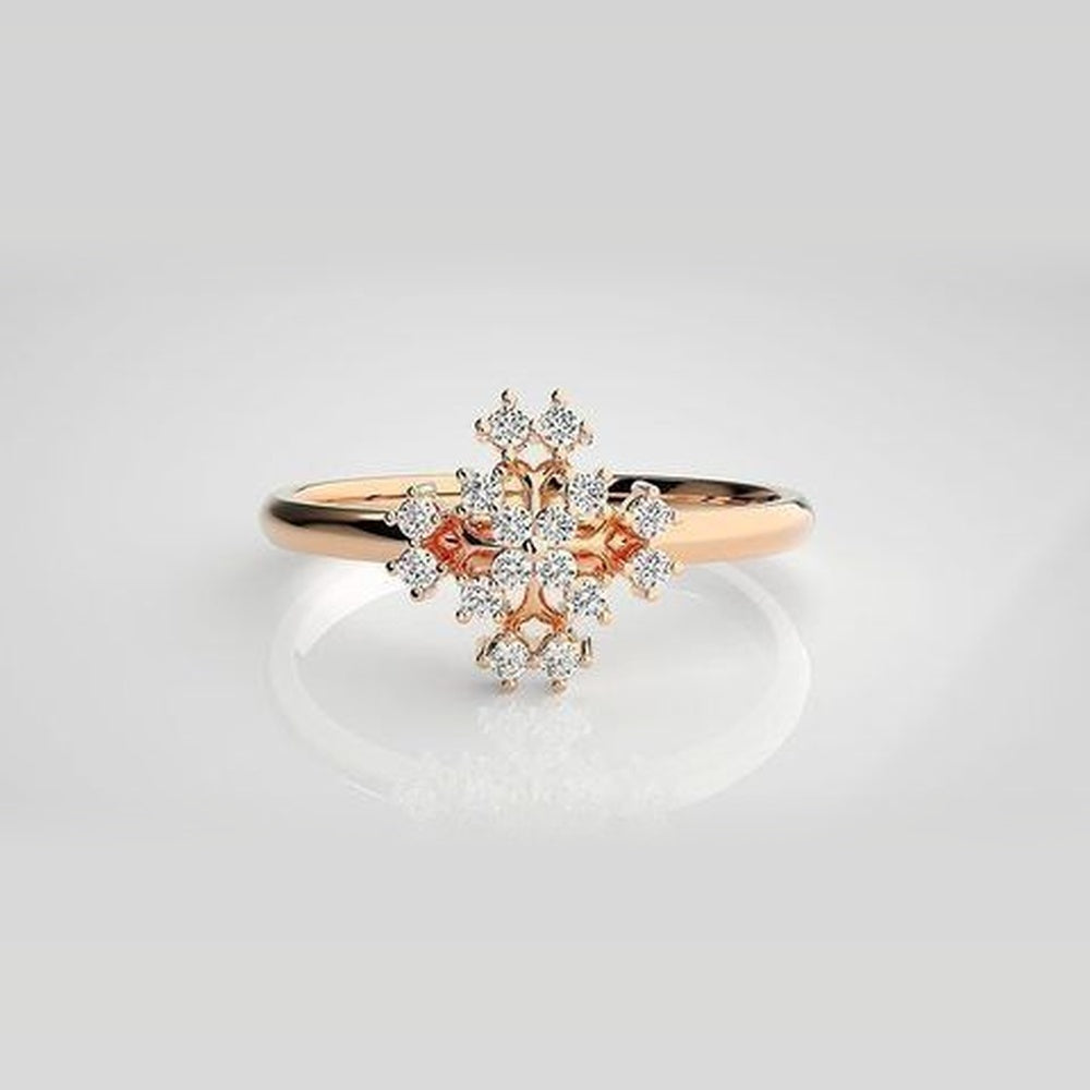 The Astral Clover Crest Diamond Ring