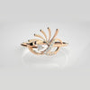 The Astral Crescent Glow Diamond Ring