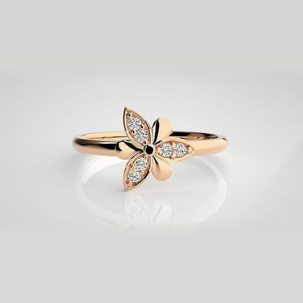 The Astral Dancing Flame Diamond Ring