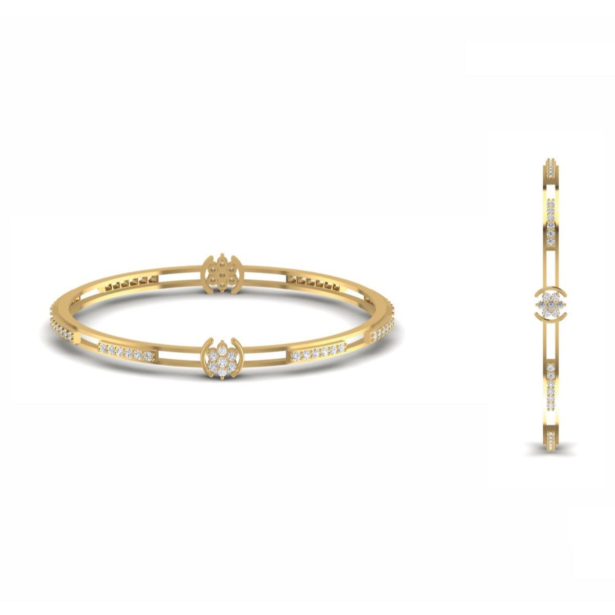 The Astral Diamond Designer Bangle