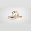 The Astral Entwined Helix Diamond Ring