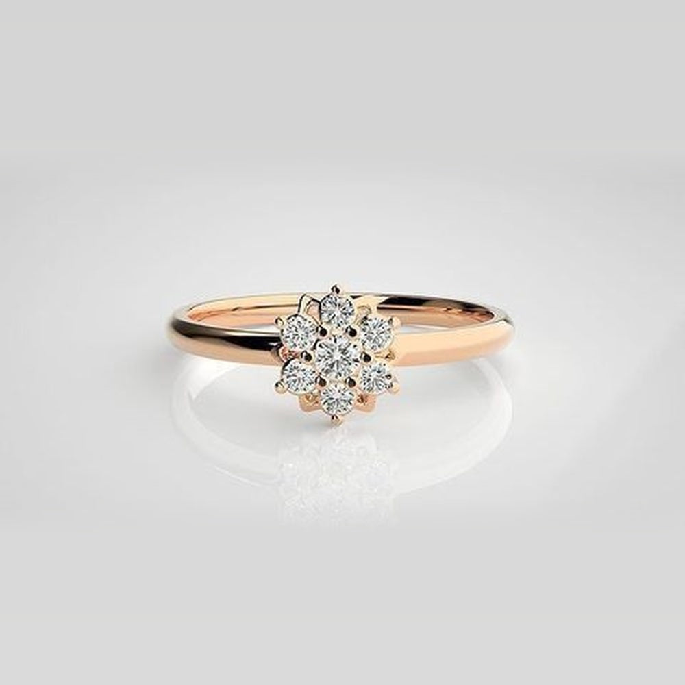 The Astral Floral Rosette Diamond Ring