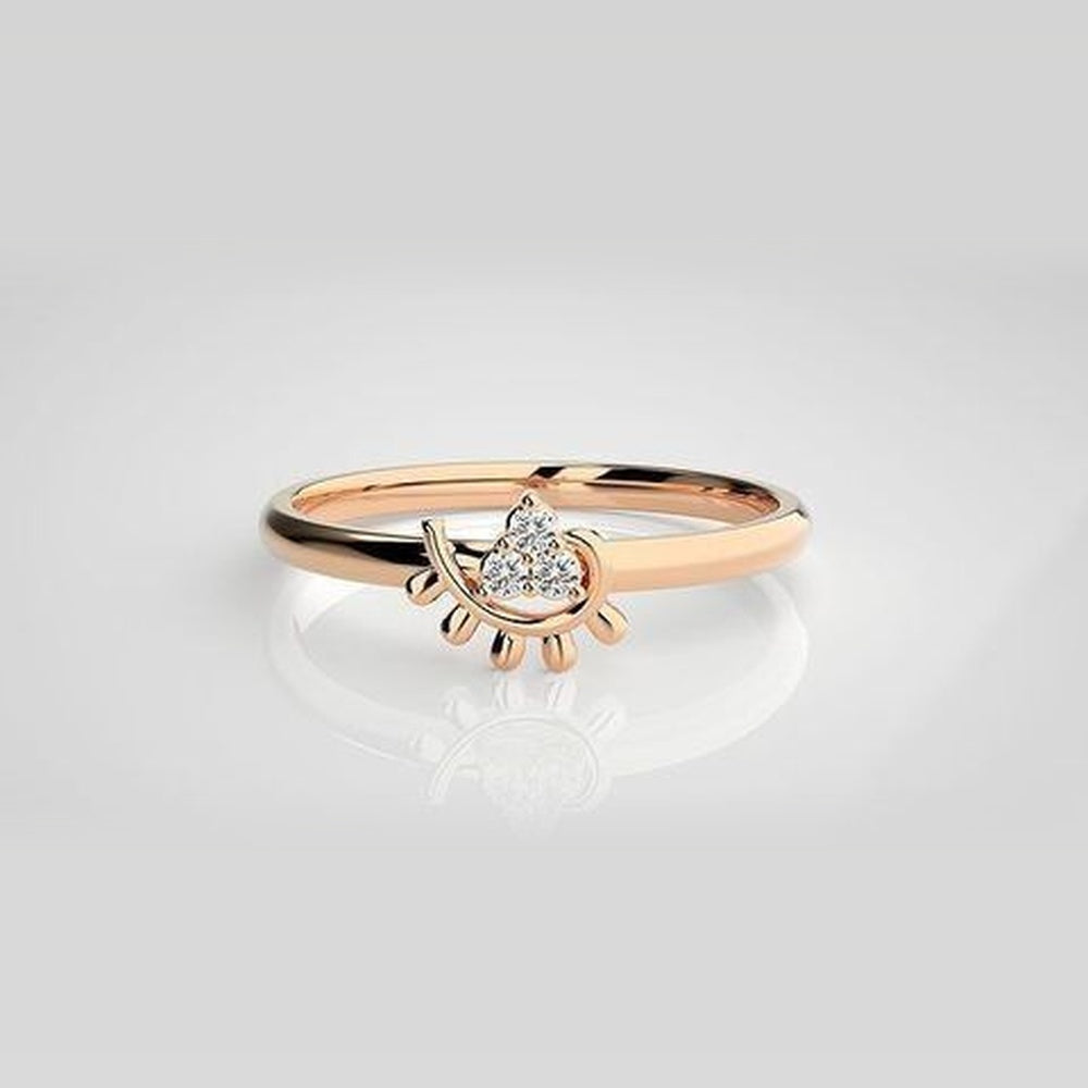 The Astral Geometric Navette Diamond Ring