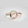 The Astral Lattice Arch Diamond Ring
