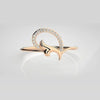 The Astral Modernist Bypass Diamond Ring