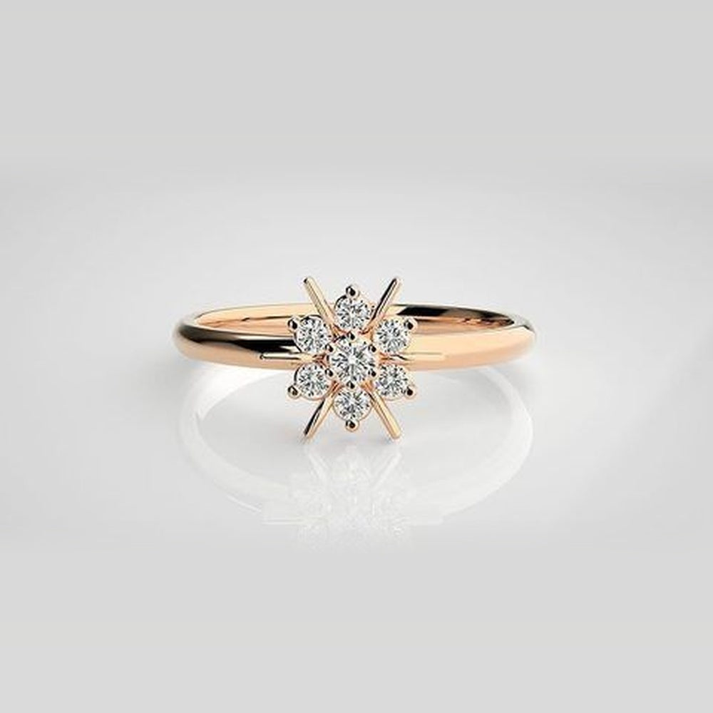 The Astral Spiral Swirl Diamond Ring