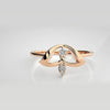 The Aurelia Ethereal Knot Diamond Ring