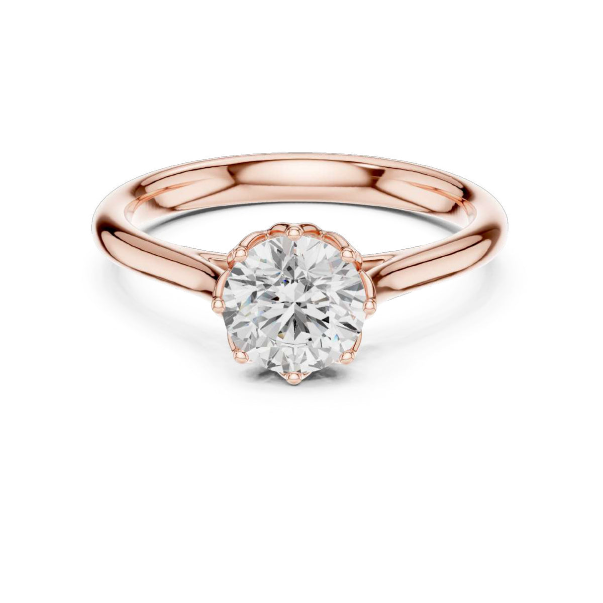 The Aurelia Floating Solitaire Diamond Ring