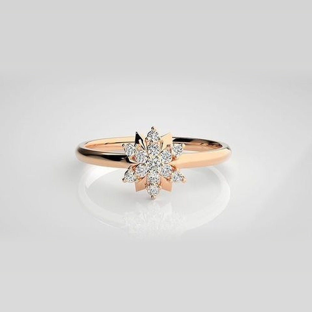 The Aurelia Floral Rosette Diamond Ring