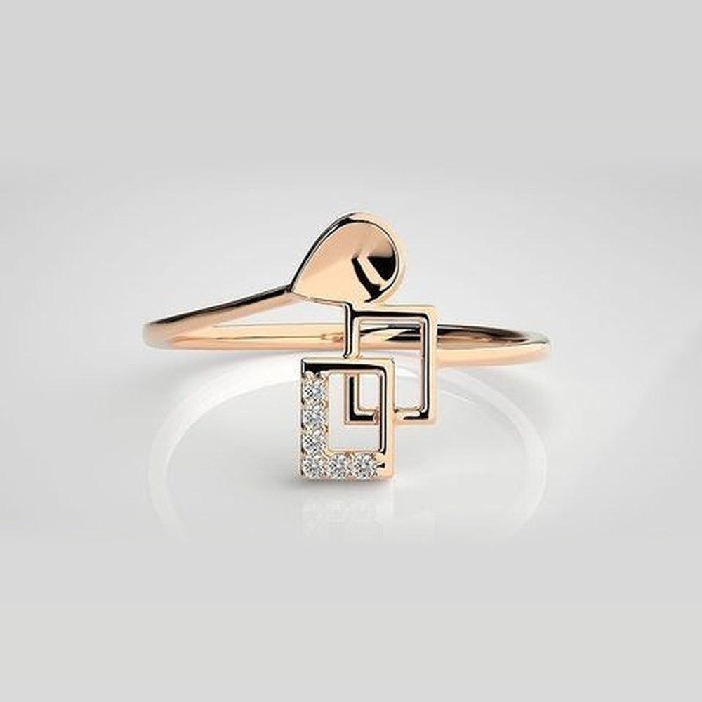 The Aurelia Modernist Bypass Diamond Ring