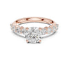 The Aurelia Pear Accent Solitaire Diamond Ring