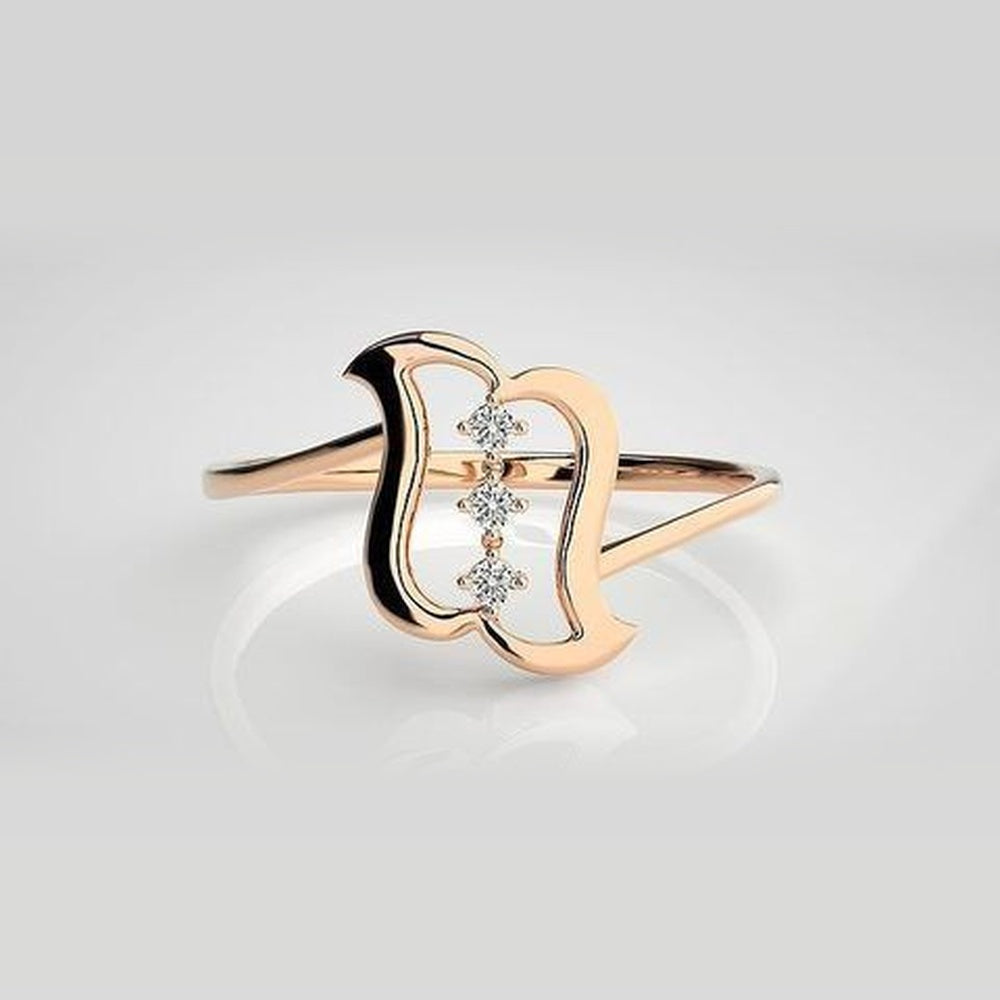 The Aurelia Prism Horizon Diamond Ring