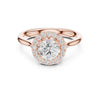 The Aurelia Radiant Halo Diamond Ring