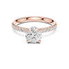 The Aurelia Scalloped Halo Diamond Ring