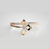The Aurelia Sleek Split-Shank Diamond Ring