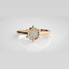 The Aurelia Sweetheart Arc Diamond Ring