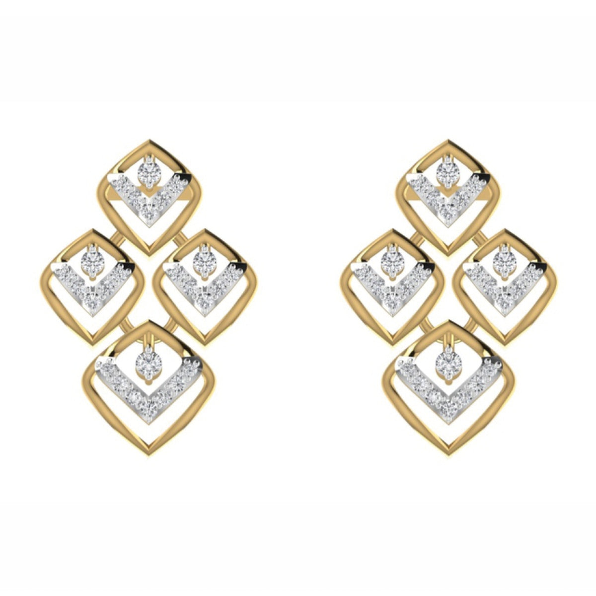 The Aurora Diamond Chandelier Earrings