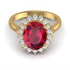 The Baroness Ruby & Diamond Cocktail Ring