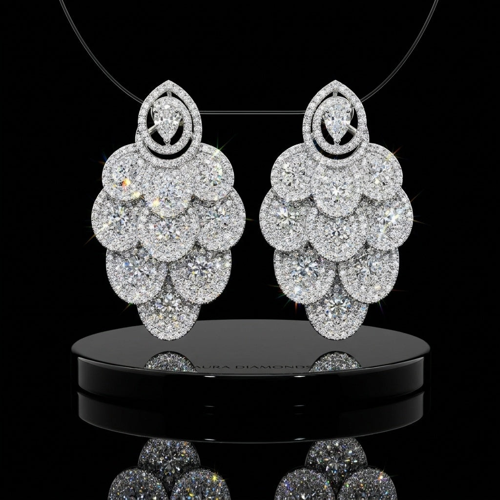The Cascading Écaille Statement Earrings