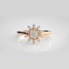 The Celeste Clover Crest Diamond Ring