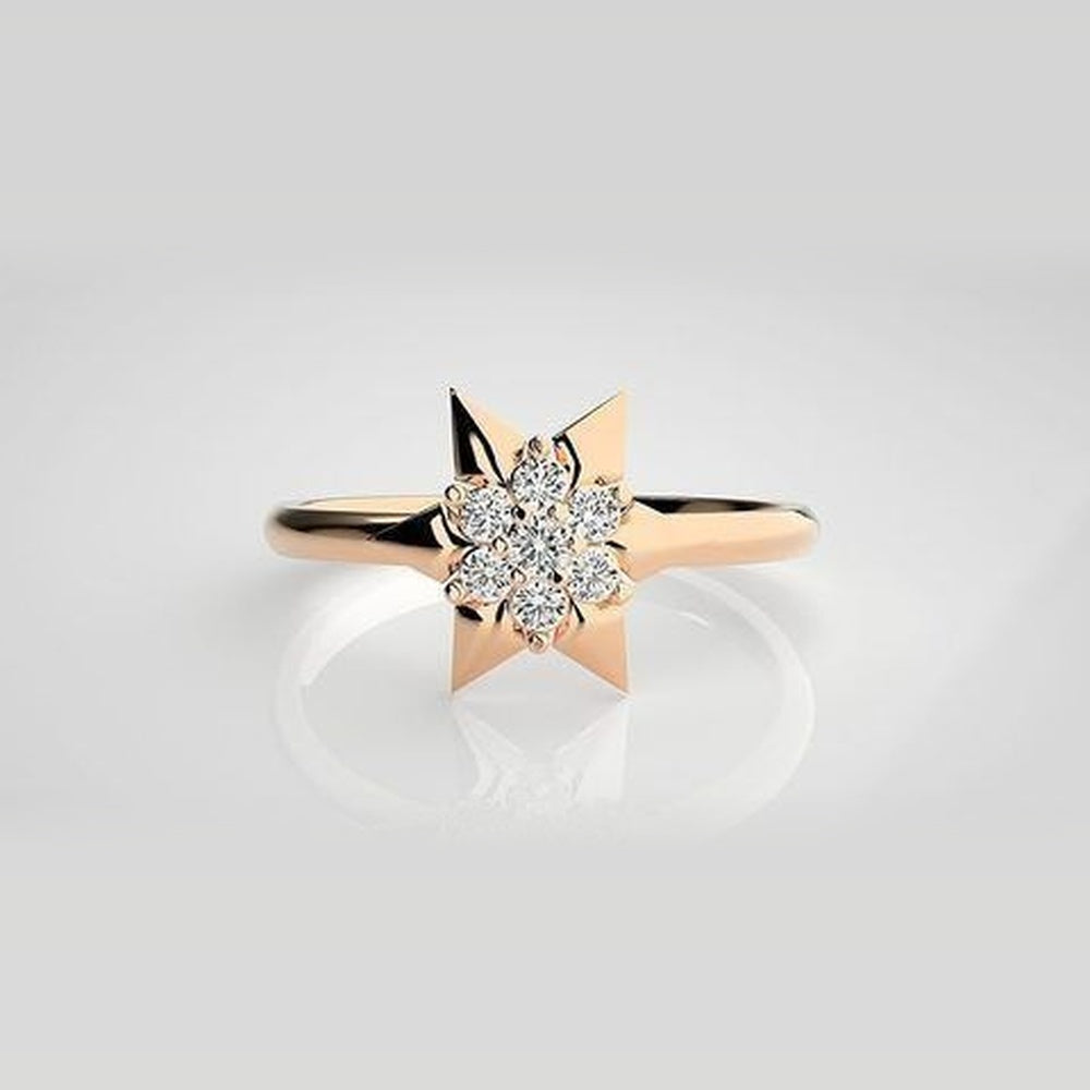 The Celeste Dancing Flame Diamond Ring