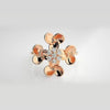 The Celeste Dewdrop Cluster Diamond Ring