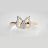 The Celeste Floating Halo Diamond Ring