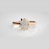 The Celeste Geometric Navette Diamond Ring