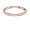 The Celeste Infinity Knot Diamond Ring