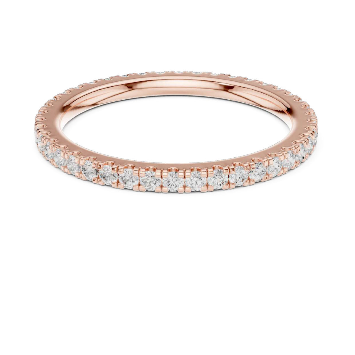 The Celeste Infinity Knot Diamond Ring