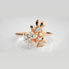 The Celeste Modernist Bypass Diamond Ring