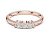 The Celeste Pear Accent Solitaire Diamond Ring
