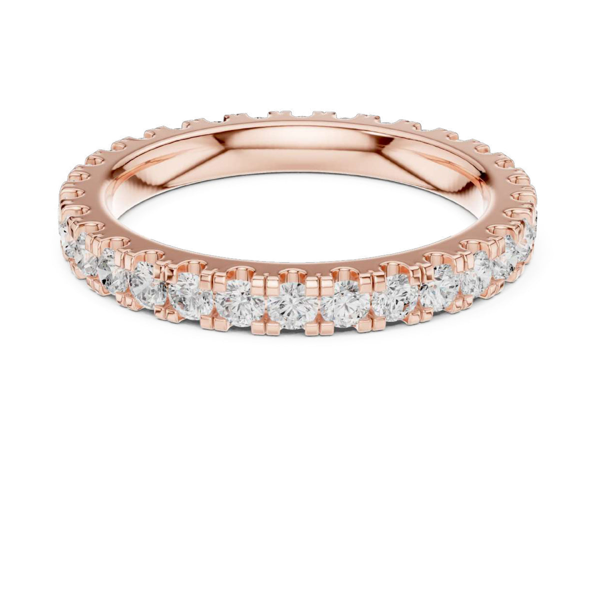 The Celeste Twin Pavé Band Diamond Ring