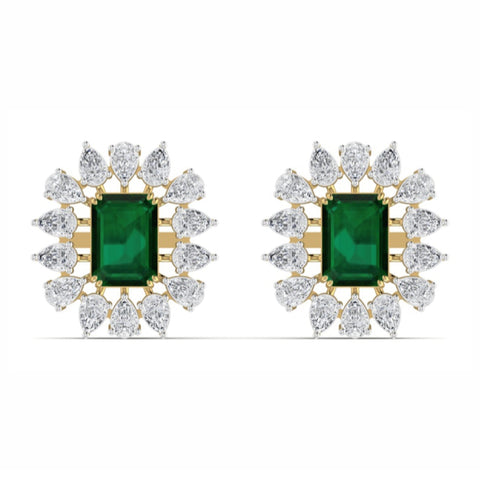 The Chantilly Emerald & Diamond Chandelier Earrings