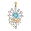 The Chantilly Sapphire & Diamond Cocktail Pendant