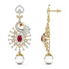 The Crest Diamond Chandelier Earrings