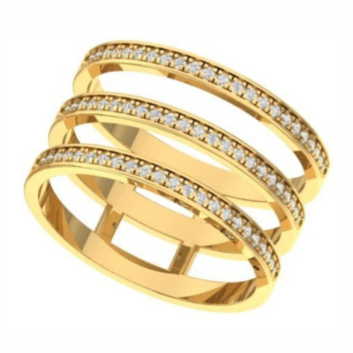 The Crest Diamond Cocktail Ring