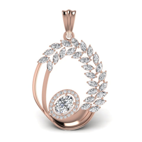 The Crest Ruby & Diamond Cocktail Pendant