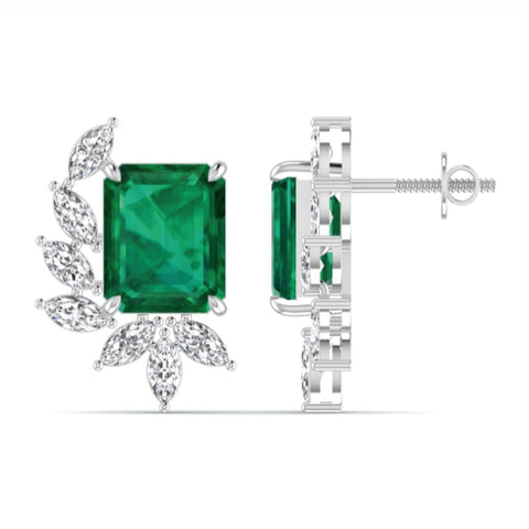The Duchess Emerald & Diamond Chandelier Earrings