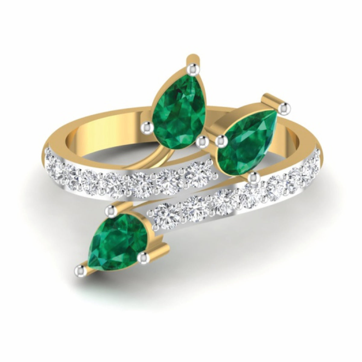 The Dynasty Emerald & Diamond Cocktail Ring