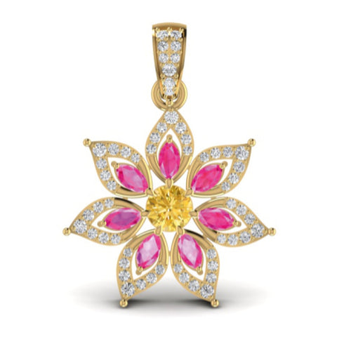 The Dynasty Ruby & Diamond Cocktail Pendant