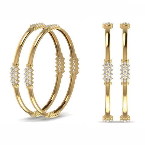 The Eclipse Diamond Designer Bangle